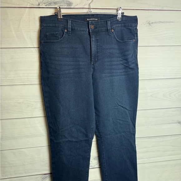 Bandolino Amy Straight Leg Jeans | Dark Blue Wash | Size 12 - Picture 5 of 7